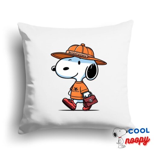Superb Snoopy Balenciaga Square Pillow 1