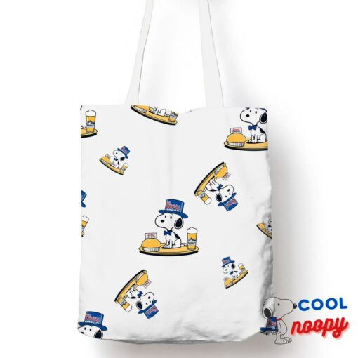 Superb Snoopy Coors Banquet Logo Tote Bag 1
