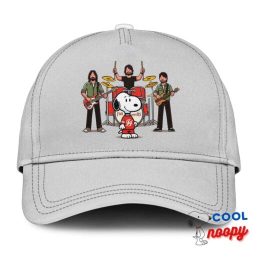 Superb Snoopy Foo Fighters Rock Band Hat 3
