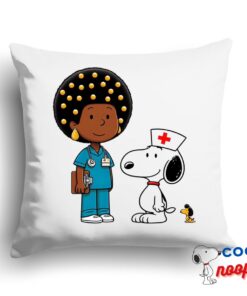 Superb Snoopy Nurse Square Pillow 1