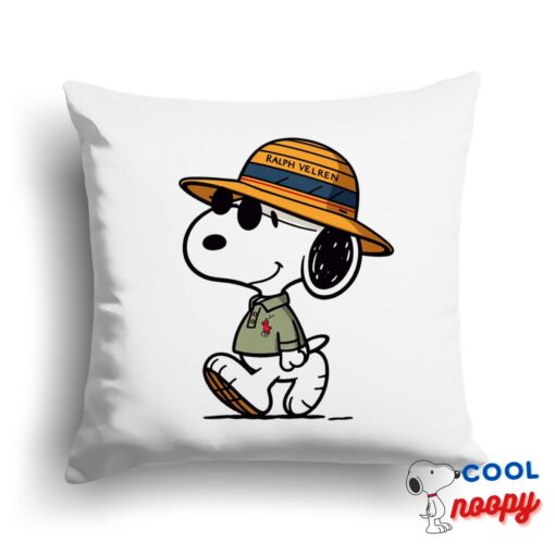 Superb Snoopy Ralph Lauren Square Pillow 1
