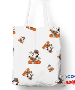 Superb Snoopy Thanksgiving Tote Bag 1