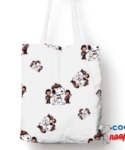 Superior Snoopy Acdc Rock Band Tote Bag 1