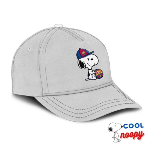 Superior Snoopy Barcelona Logo Hat 2
