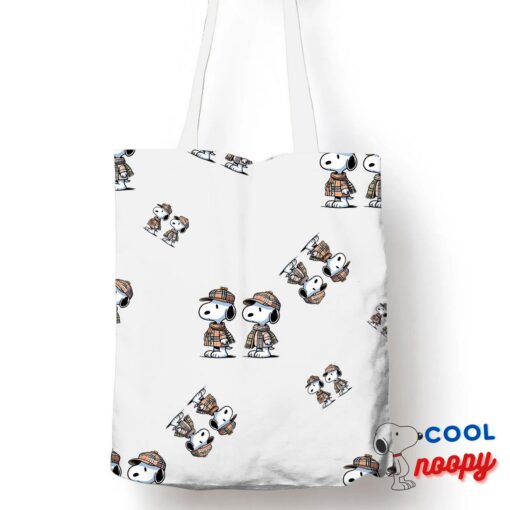 Superior Snoopy Burberry Tote Bag 1