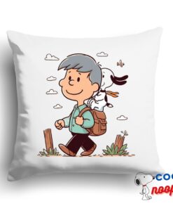 Superior Snoopy Dad Square Pillow 1