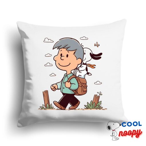 Superior Snoopy Dad Square Pillow 1