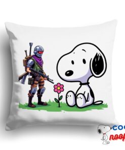 Superior Snoopy Fortnite Square Pillow 1