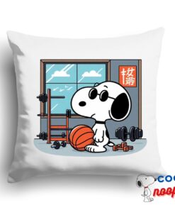 Superior Snoopy Gym Square Pillow 1