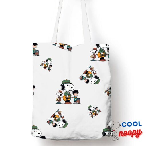 Superior Snoopy The Smiths Rock Band Tote Bag 1