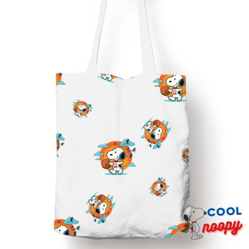 Surprise Snoopy Basketball Tote Bag 1