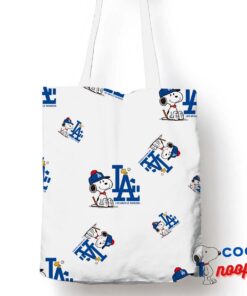 Surprise Snoopy Los Angeles Dodger Logo Tote Bag 1