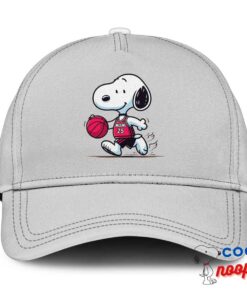 Surprise Snoopy Miami Heat Logo Hat 3