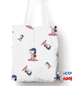 Surprise Snoopy Philadelphia Phillies Logo Tote Bag 1