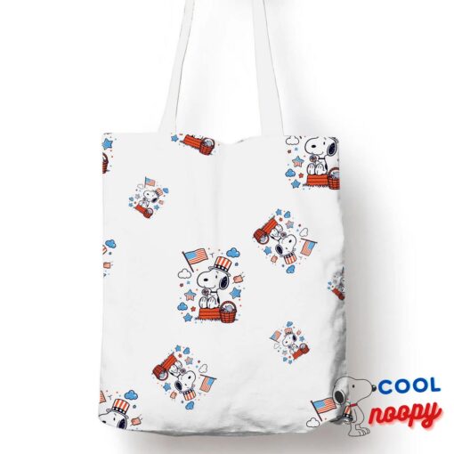 Surprising Snoopy 4th Of July Tote Bag 1