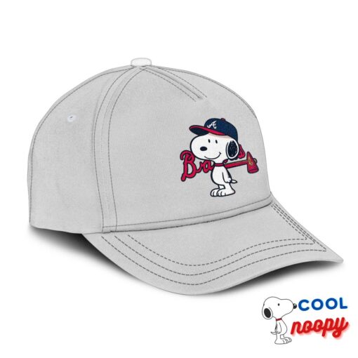 Surprising Snoopy Atlanta Braves Logo Hat 2