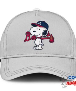 Surprising Snoopy Atlanta Braves Logo Hat 3