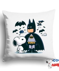 Surprising Snoopy Batman Square Pillow 1