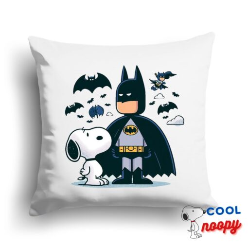 Surprising Snoopy Batman Square Pillow 1