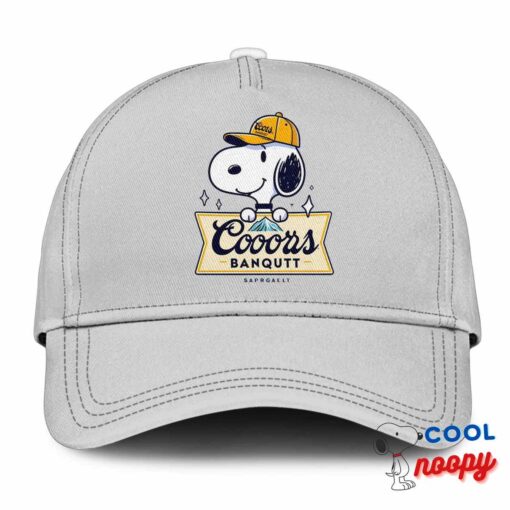 Surprising Snoopy Coors Banquet Logo Hat 3