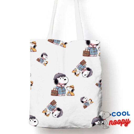 Surprising Snoopy Fendi Tote Bag 1