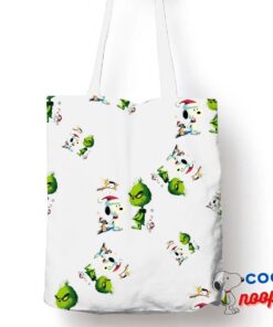 Surprising Snoopy Grinch Movie Tote Bag 1