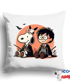 Surprising Snoopy Harry Potter Square Pillow 1