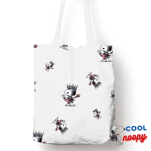 Surprising Snoopy Iron Maiden Band Tote Bag 1