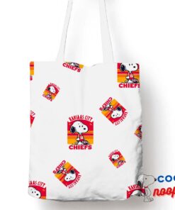 Surprising Snoopy Kansas City Chiefs Logo Tote Bag 1