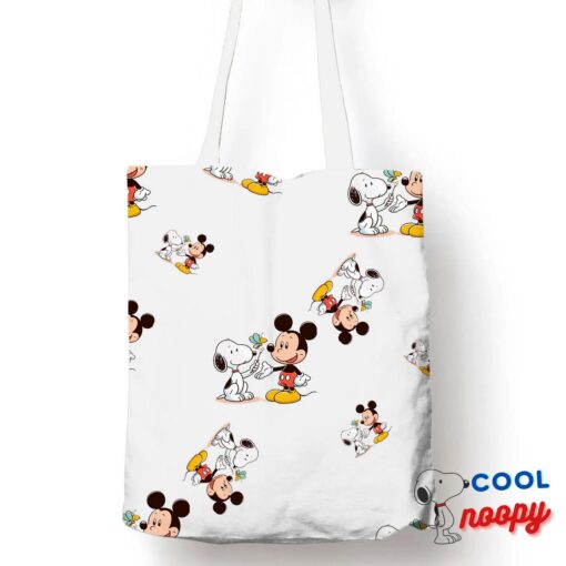 Surprising Snoopy Mickey Mouse Tote Bag 1