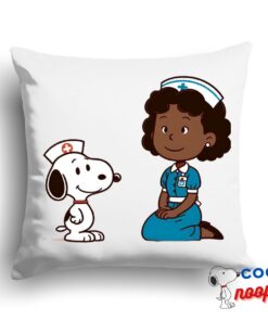 Surprising Snoopy Nurse Square Pillow 1