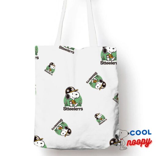 Surprising Snoopy Pittsburgh Steelers Logo Tote Bag 1