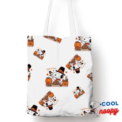 Surprising Snoopy Thanksgiving Tote Bag 1