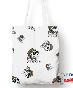 Surprising Snoopy Versace Logo Tote Bag 1