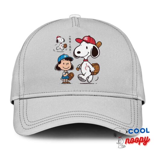Tempting Snoopy Baseball Mom Hat 3