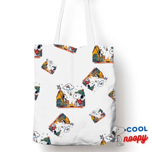 Tempting Snoopy Camping Tote Bag 1