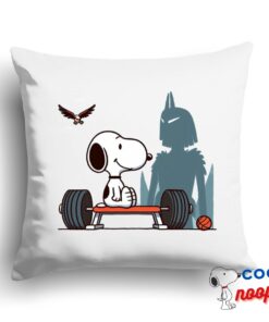 Tempting Snoopy Gym Square Pillow 1