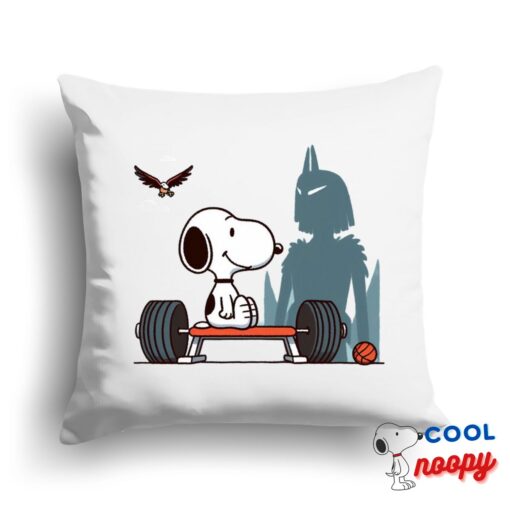 Tempting Snoopy Gym Square Pillow 1