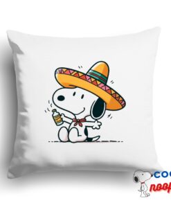 Tempting Snoopy Mexican Square Pillow 1
