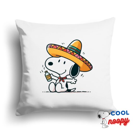 Tempting Snoopy Mexican Square Pillow 1