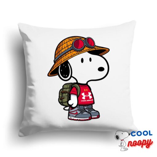 Tempting Snoopy Under Armour Square Pillow 1