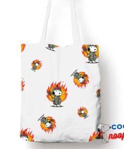 Terrific Snoopy Hellfire Club Tote Bag 1