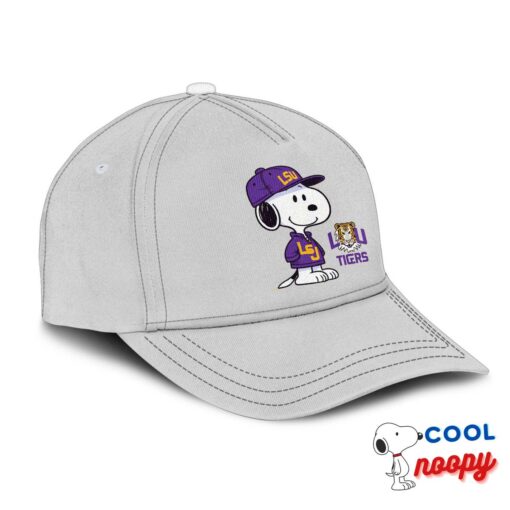 Terrific Snoopy Lsu Tigers Logo Hat 2