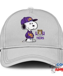 Terrific Snoopy Lsu Tigers Logo Hat 3