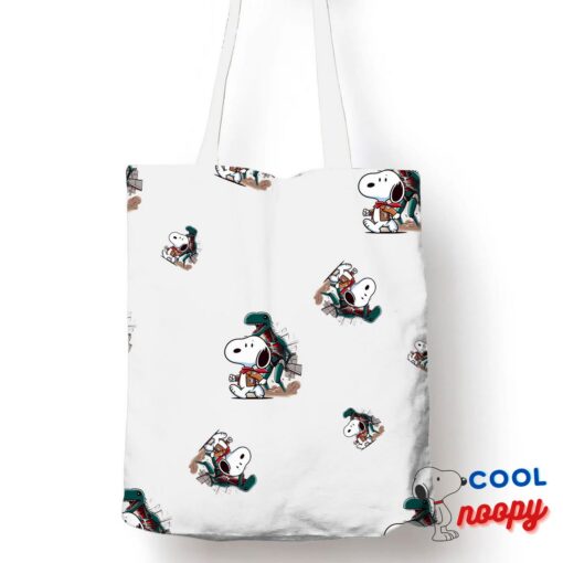 Unbelievable Snoopy Attack On Titan Tote Bag 1
