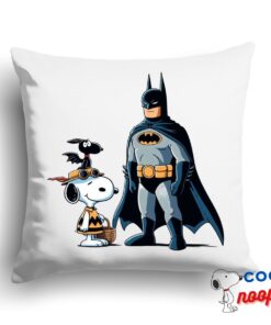 Unbelievable Snoopy Batman Square Pillow 1