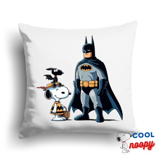 Unbelievable Snoopy Batman Square Pillow 1
