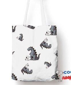 Unbelievable Snoopy Godzilla Tote Bag 1