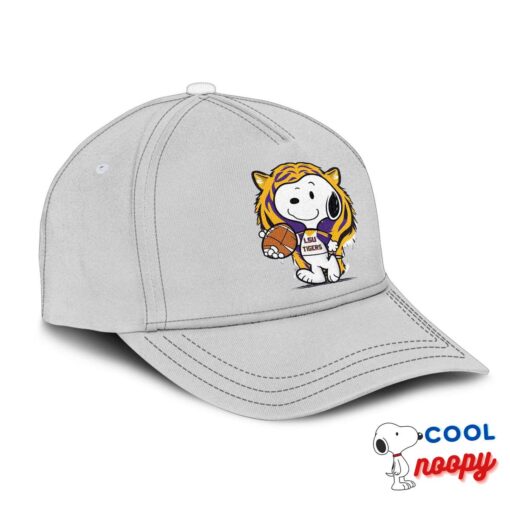 Unbelievable Snoopy Lsu Tigers Logo Hat 2