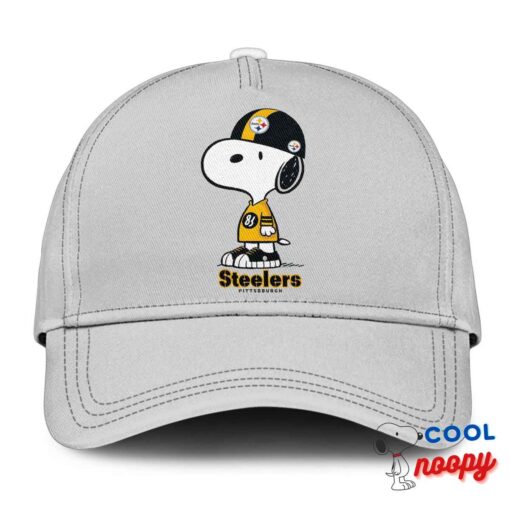 Unbelievable Snoopy Pittsburgh Steelers Logo Hat 3